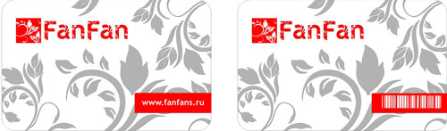 Пластиковые карты для магазина цветов FanFan